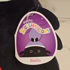 NWT 12″ Bella the Spider Squishmallows Black Spider Red Belly Stuffed Plush 2021