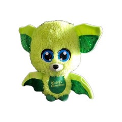 Busch Gardens Green Bat Plush 13″ Sparkly Wings Fantasy Creature Rare Park Exclu