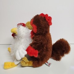 GANZ | Webkinz | Rooster Plush HM346 & Lil’ Kinz Chicken Plush HS205