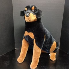 Realistic XL 23″ X 19″ Rottweiler Puppy Dog Plush Sitting E & J Classic Retired