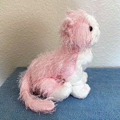 NEW WEBKINZ PINK & WHITE CAT by GANZ Stuffed Plush Toy Unused Code HM189 Yr 2008