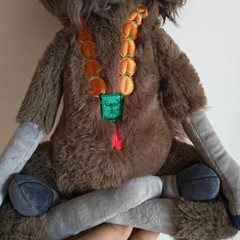 Zootopia Yax Stuffed Animal, Long-haired Psychedelic Yak Plush Doll