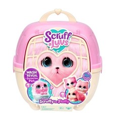 Moose Toys Scruff-a-Luvs Wash to Reveal Surprise Cat Plush Pink/White 2+