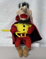 Kellytoy Plush Halloween Devil w/Cloak Yellow Fork White Horns New with Tags K