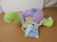 Ganz Webkinz Daisy Tortoise Plush HM464 Sealed Code 10” Purple Flowers