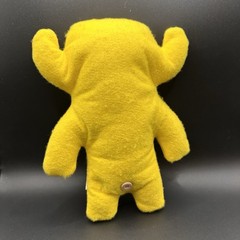 Fuggler Plush Grumpy Yellow Funny Ugly Monster Grumps Button Eyes Teeth 9″