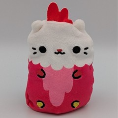 Cats vs Pickles Mr Clucky Teal Wave Mystery Bag Bean Bag Plush Red White Chicken