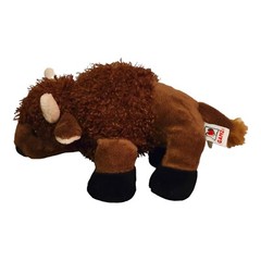Ganz Webkinz Brown Buffalo Plush HM 336 No Code 9″ Retired Good Condition