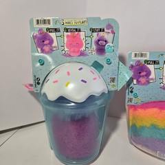 Lot of 3 Fluffie Stuffiez Treats Series Plush NWT Boba Cake Popsicle Treats