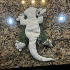 Ganz Webkinz Gecko Retired Fuzzy Green Plush Animal 15” No Code