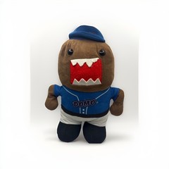 Kellytoy Domo Kun Plush Baseball Player Blue Jersey Brown Monster Toy 15″ Rare