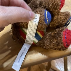 Mary Meyer Plush Reindeer Green Corduroy Antlers Multicolor Toy Stitched Eyes
