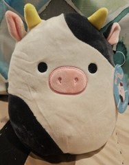 Squishmallows Connor 10″ NEW w Tags SB #10 Squishdate 04.17.2017 FREE SHIP Cow