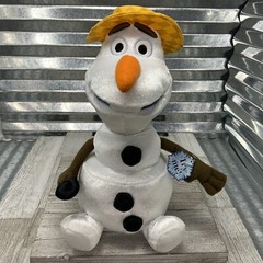 Oolaf Plush Talking Singing Moving Snowman Hat Cain 13in In Summer