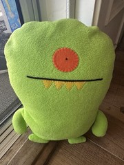 Handmade Ugly Doll One-Eyed Green Monster Plush