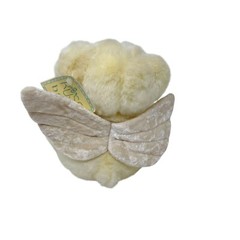 Russ Berrie Prayer Bear Angel Wing Cross 7″ Russ Baby Cream Plush Stuffed Animal