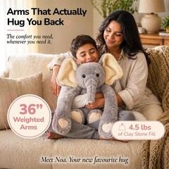Weighted Stuffed Animals for Adults, Teens and Kids – 36 Inch Long Plush Arms…