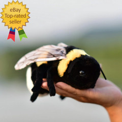 Soft Insect Plush Toy Stuffed Bee Animal Doll,Cute Honeybee Plush Doll 17Cm (Bee