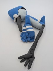 Mordecai Regular Show 2014 RARE 28″ Plush Toy Factory Cartoon Network Yeah-Yuh!