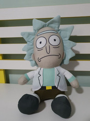 RICK AND MORTY PLUSH TOY 28CM IN SEATED POSITION ADULT SWIM TOY FACTORY