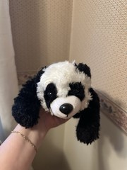 TY Shanghai Panda Black & White Stuffed Soft 14-inches Kid’s Plush Animal Toy