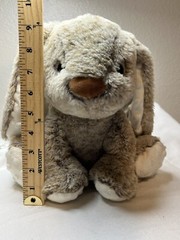 Spark Create Imagine Bunny Plush Crinkle Feet Chime Rattle Stuffed Animal Brown