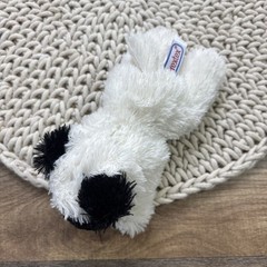 Prextex Pug Puppy Dog Plush White Black Fuzzy Soft Stuffed Animal 6″