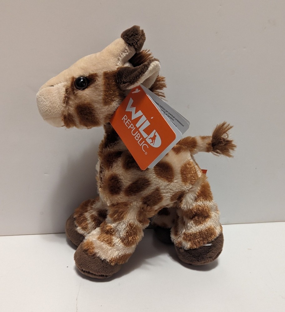 New Wild Republic Hug’ems Mini Giraffe Plush Stuffed Animal Soft 8″ B3