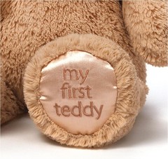 My First Teddy Bear Brown M 6048626, W23×H27(10.6 inches)×D22cm, Polyester