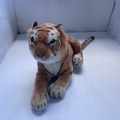 Vintage Realistic Plush Bengal Tiger Stuffed Animal