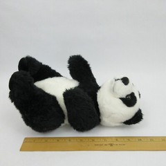 E&J Classic Plush Sitting Panda Bear 10″ Tall Black White Heart Shaped Tummy Fur