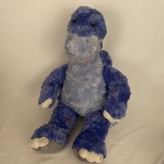 RARE Build a Bear PURPLE SPOTTED DINOSAUR 19″ Plush Stuffed Animal Apatosaurus