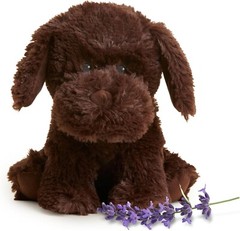 Warmies Microwavable & Weighted Stuffed Animals, Chocolate Lab Plush 13″