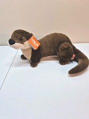 Wild Republic Cuddlekins Brown River Otter Plush 15″Realistic Stuffed Plush Tags