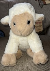 The Bear Factory SHEEP ~ LAMB Plush 12” Stuffed Animal Toy Soft Cream Beige 2001