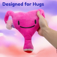 Ivy The Uterus Plush 12in, Stuffed After Surgery Gift for Women Toy