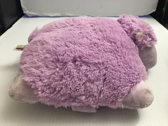 Pillow Pet Pee Wees Huggable Hippo Plush Stuffed Animal Lavender Purple 2011