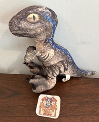 Jurassic World Universal Studios Blue Velociraptor Stuffed Animal Plush Dinosaur