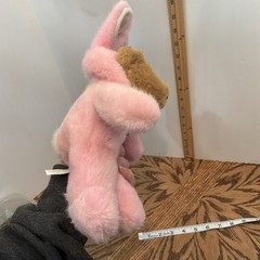 Vintage 1998 GAC Pink Bunny Costume Teddy Bear Plush Easter Stuffed Animal 12in
