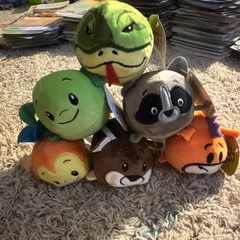 Bun Bun! Stacking Plush Mini 4 In Lot of 6, Stackable Multicolor Snake Cricket +