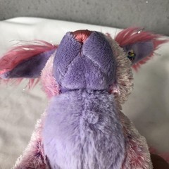 Ganz Webkinz Pizzazzy Puppy Plush Stuffed Animal Pink Purple Dog Soft Toy