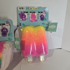 Lot of 3 Fluffie Stuffiez Treats Series Plush NWT Boba Cake Popsicle Treats