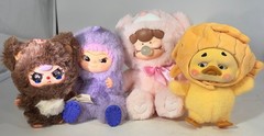 BABY THREE 400% Brown Bear W/liquid eyes & tears! Upsetduck, Sing Rock & Nanci