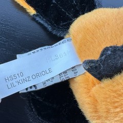 Ganz Webkinz Lil Kinz Oriole Bird 5″ HS510 Orange Black Plush No Code
