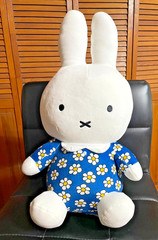 Round1 Exclusive Big Miffy in Blue Flower Dress Toy Plush 20in NWT