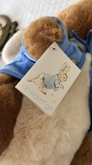 ⁠Vtg 1990 Peter Rabbit Plush Beatrix Potter Eden Toys Blue Jacket NWT Toy Bunny