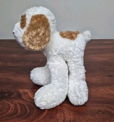 First & Main Lankydoodle White Tan Brown Plush Dog Soft Long Legs Big Paws 3154
