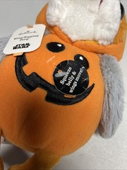 Hallmark Disney Star Wars Wing-Flapping Porg Halloween Pumpkin Plush W/ Tag Rare