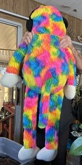 Punch Security Monkey Rainbow Tie Dye Big 42” Plush Ape Headphones Gay Pride New