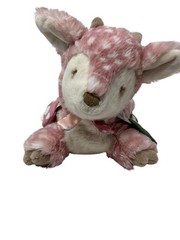 Douglas Baby Plush Deer Pink White 12” Fawn Stuffed Animal Soft Toy